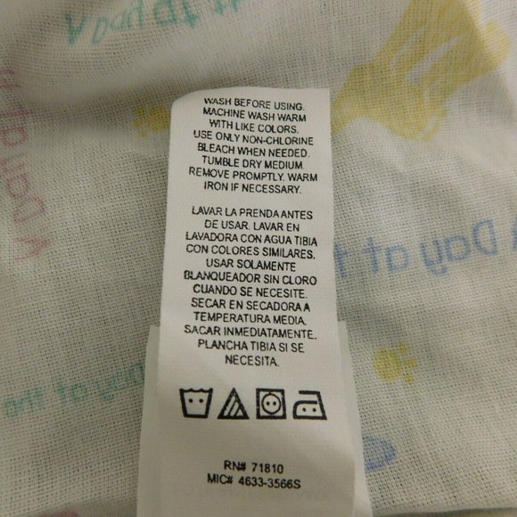 Lot of 3 VTG Baby Looney Tunes A Day At the Zoo Fitted Crib Sheet - Picture 2 of 6